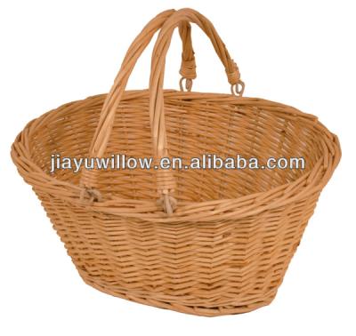 China Wholesale Europe Mini Wicker Hand Held Shopping Basket for sale