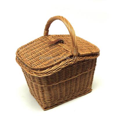 China Europe Picnic Hamper Wholesale Wicker Basket, Wicker Picnic Basket With Handle And Lids for sale