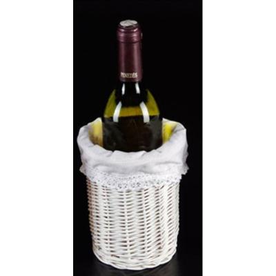 China Europe hotsale handmade wicker bottle holder basket wicker wine rack basket for sale