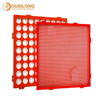 China Modern Interior Facade Perforated Metal Cladding Panels Exterior Wall Aluminum Wall Panel for sale