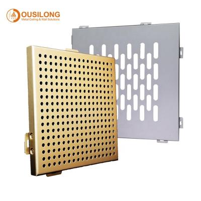 China Modern Matel Cladding Exterior Wall Facade Panels Perforated Aluminum Wall Panel For Sports Venues for sale