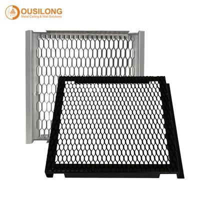 China Modern Metal Ceiling Panel Facade Cladding Decorative Aluminum Mesh Wall Panels for sale