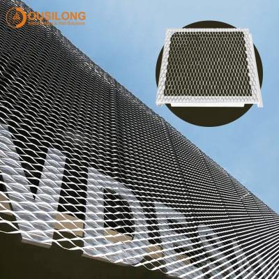 China Modern Decorative Aluminum Mesh Ceiling Panel Facade Cladding Metal Mesh Wall Panels for sale