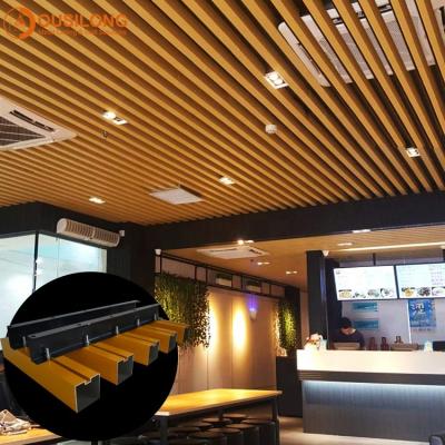 China Artistic Ceilings Artistic Ceilings Building Materials Metal Suspended Extruded Aluminum Square Tube Partition Ceiling Tiles For Restaurant for sale