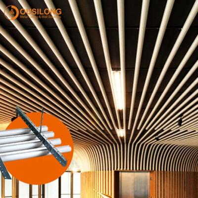 China Artistic Ceilings Pipe Building Materials Aluminum Ceiling Decoration Metal Suspended Ceiling Tiles for sale