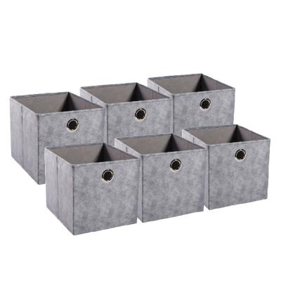 China Household Use Non-woven Fabric Storage Bins Collapsible Collapsible Storage Box For Home Organizer for sale