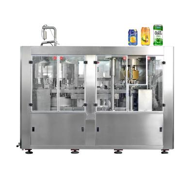 China Automatic 2in1 Food Juice Can Filling Sealing Machine for sale