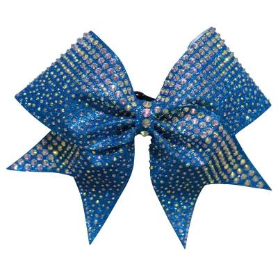 China Other Newest Fashion Custom Handmade Cheerleading Hair Bow Your Team Cheer Bows Colorful Dance Hair Bows OEM Accept for sale