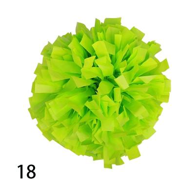 China Head Two Handle New Design High Quality Colorful Hand Held Plastic Cheerleading Pom Poms For Girls Two Head Handle Wholesale for sale