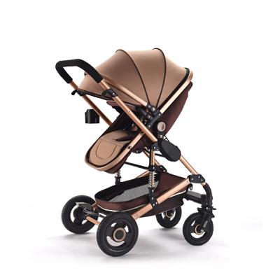 China 2020 Fashionable New Design Stroller Cup Holder Frame Leather Black Gold Material for sale