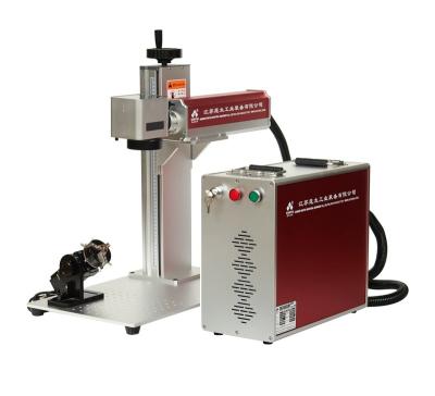 China Laser Marking KunTai 50W Fiber Laser Marking Machine Jewelry Engraver Lens: 110mm*110mm JCZ Controller 63mm Rotary Device for sale