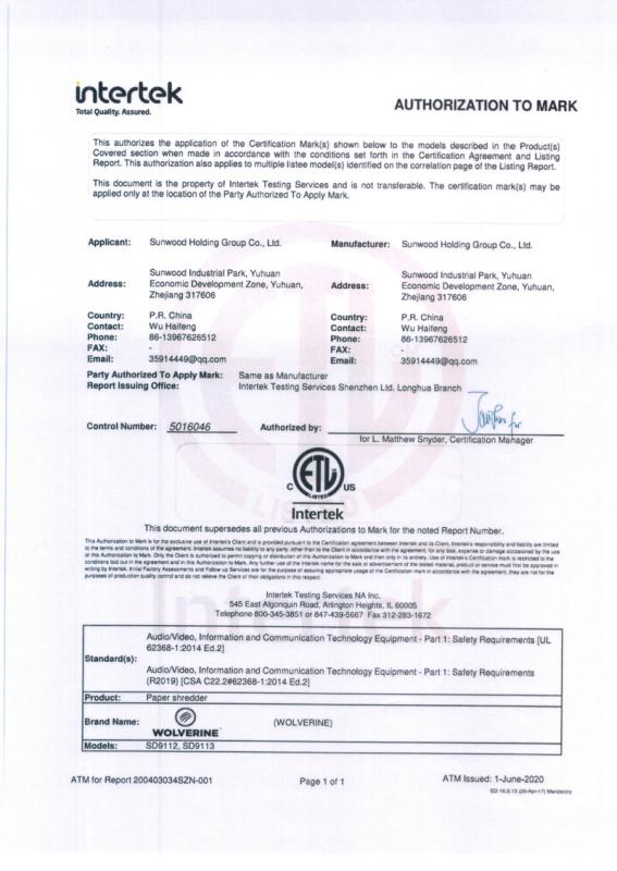 ETL - Sunwood Holding Group Co., Ltd.