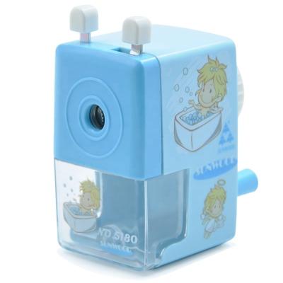 China SUNWOOD Manual Plastic + Helical Blade Pencil Sharpener Machine Plastic for Classroom Kids School Office and Teacher Supplies 5180 Blue for sale