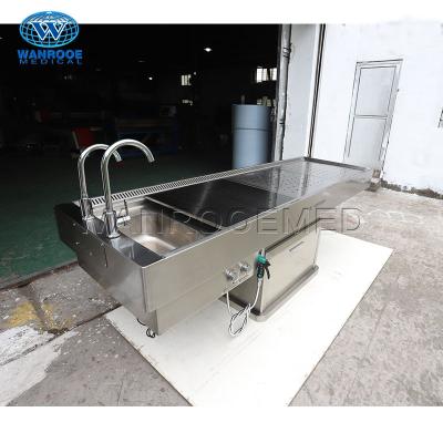 China GA2003A2 Stainless steel funeral forensic post mortem morgue autopsy dissection table for sale for sale