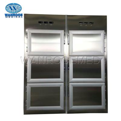 China American style GA306 burial 6 corpses container cadaver refrigerator mortuary cabinet for sale