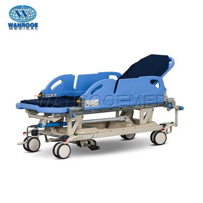 China Contemporary Hospital BD111-3 Emergency Ambulance Steerable Patient Transfer Trolley Bed Manufacturer for sale