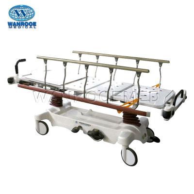 China PU Polyester BD111B-3 Hospital Ambulance Chair Bed Stretcher Trolley Transfer Trolley with Hydraulic Lift for Patient Transfer for sale