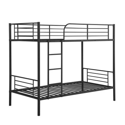 China Save Space Iron Furniture Metal Bunk Frame Dormitory Sale Adult Bunk Bed With Staircase for sale