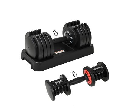 China Manufacturer KX6601 Universal Custom Unisex Steel Black Dumbbell Adjustable Dumbbell and Barbell Set of Adjustable Dumbbells for sale