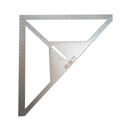 China New Floor Drain Ruler Tiler Tool Traditional Multifunctional Stainless Steel Triangle Ruler for sale