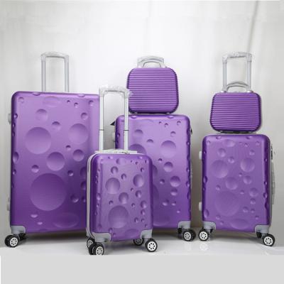 China Travel Family 6pcs Long Distance Luggage Set Unbreakable Lady Luggage Bag Suitcase for sale