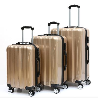 China Plastic Set Bottom Mold Luggage Hardside Suitcase Canton Travel Baggage for sale