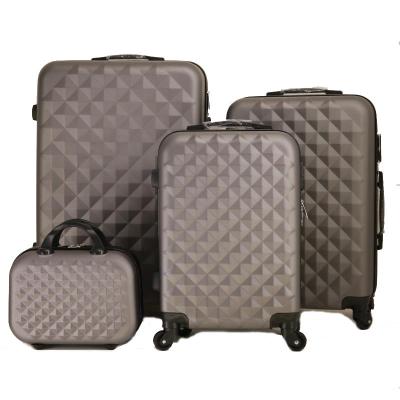 China Travel Vintage Luggage Bag Set Bottom Luggage 4 Wheel Spinner Suitcase for sale