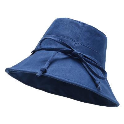 China Multifunctional Wholesale Designer Bulk Bucket Hat red white blue for women wide brim satin striped adult fashion bucket hats for sale