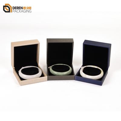 China Ring Bracelet Earring Zhejiang Necklace In Running Luxury PU Gold Bracelet Leather Box With Custom Logo for sale