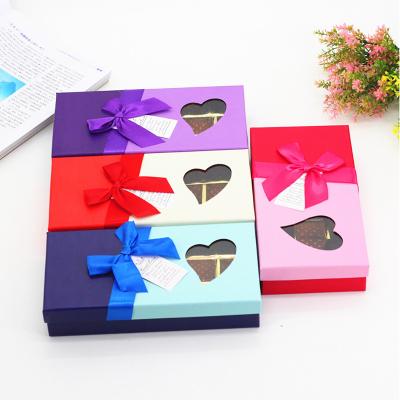 China Heart Premium Clear Window Cardboard PVC Cardboard Date Strawberry Roses Chocolate Paper Box for sale