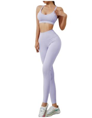 China 2021 women seamless sports yoga xxx hot sexy bra and but lift yoga pants leggings activewear two piece sets for sale