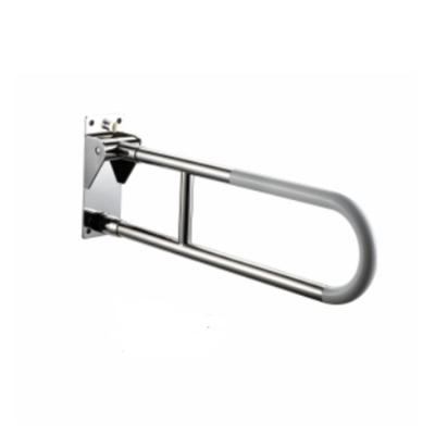 China YJL Modern Special Design Flip Up Handrail 304 SS Wall Mounted High End Foldable Toilet Grab Bar for sale