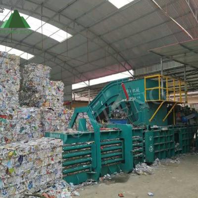 China Automatic Compress Waste Paper ISO CERTIFIED Cardboard Baler Horizontal Baler for sale