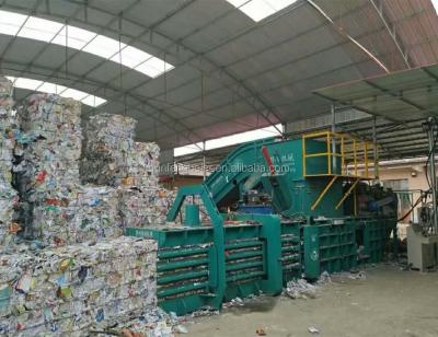 China Automatic Horizontal Hydraulic CLOTHING Waste Paper Machine Scrap Paper Baling Baler for sale