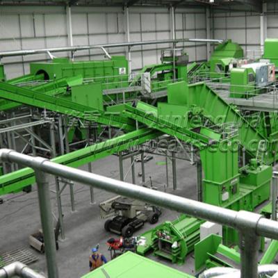 China Automatic Municipal Solid Waste Solid Waste Recycling Plant Sorting Line for sale