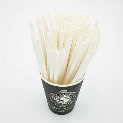 China New Design Disposable Beverage Straws Choose 6mm Environmental Protection Straws White Paper Disposable Straws for sale