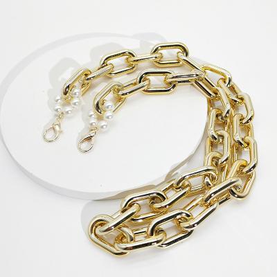 China Face Tarp Hiphop Rack Exaggerated Big Metal Chain Glass Chain Anti-Drop Bead Masking Chain for sale