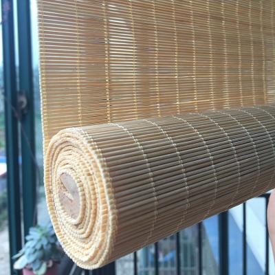 China 2021 Traditional Roman Shade Sun Shade Natural Bamboo Roll Up Window Shades for sale