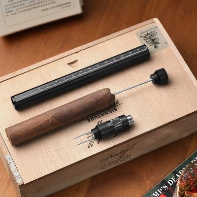 China Portable Travel Alloy Cigar Tools Accessories Needle Drill Cigar Puncher for sale