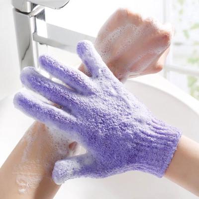 China EXFOLIATE wholesale bath gloves custom exfoliating stain gloves for sale