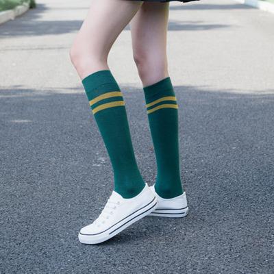 China High Quality Breathable Over The Knee High Stockings Solid Color Striped Socks Wholesale for sale