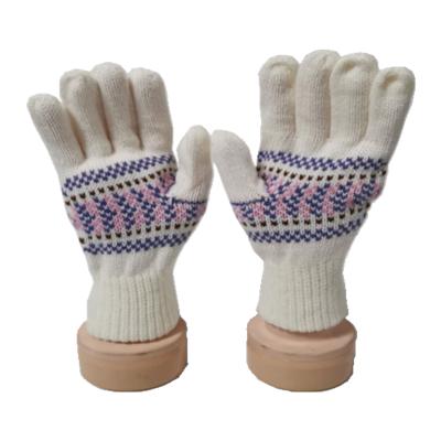 China Wholesale Quality Knitted Mitten Comfortable Hot Selling Jacquard Cute Knitted Mitten for sale