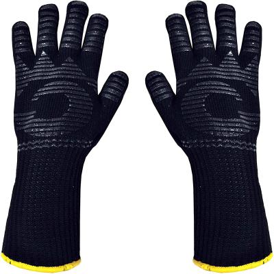 China Durable Heat Resistant Gloves Aramid Fiber BBQ Gloves Supplier for sale