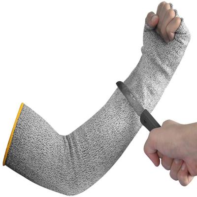 China Multi Cut Pad Purpose Anti Cut Sleeve Thumb Hole Level 5 Pads Slash Anti-Cut Arm Cut Resistant Sleeve for sale