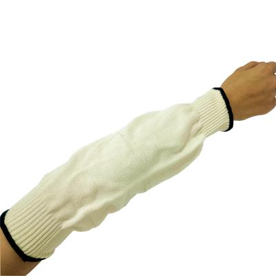 China Comfortable Safety White Heat Resistant Arm Warmers Anti-scald Arm Warmers With Elastic Cuffs for sale