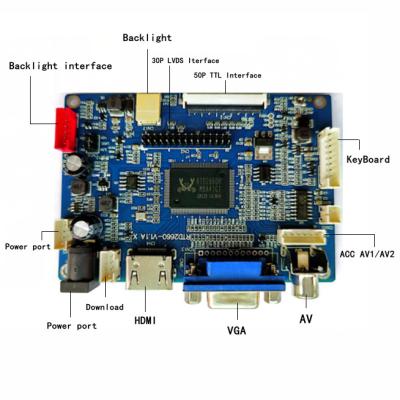 China HD-MI VGA Port Input LCD Driver Board lcd21.5 inch hd-MI Power Card 21.5