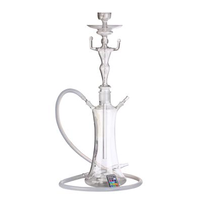 China Glass Pot Heat-Resistant Water Pipe Germany Shisha Glass Smoking Hookah Russian Narguile Narguile Hookah for sale