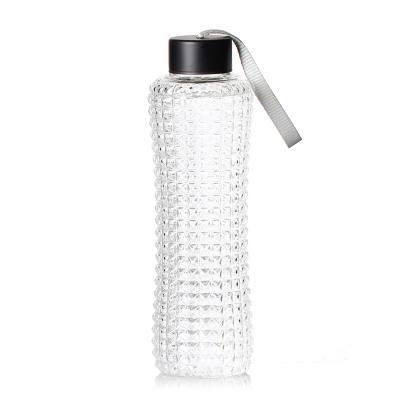 China Sustainable Hot New Products For Custom Made Borosilicate Glass Water Bottle Eco - Friendly for sale