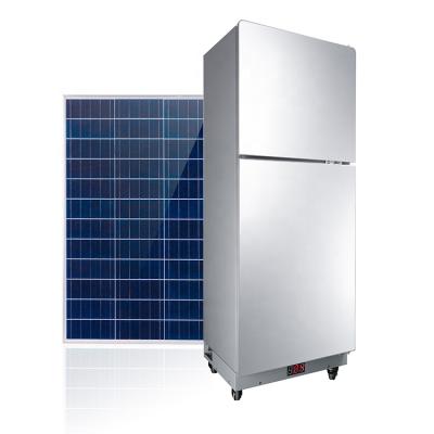 China COMPRESSOR 12 Volt DC Solar Powered Fridge With 275W Solar Panel for sale