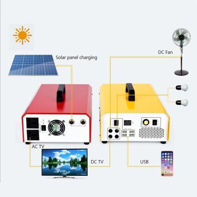 China Mindtech Complete Home Energy Saving 500W Portable Solar Generator Power 500W Inverter ACDC Solar Backup Power Systems for sale